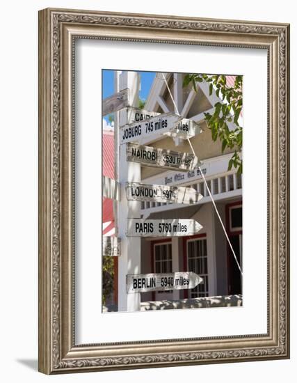 South Africa, Matjiesfontein, Signpost-Catharina Lux-Framed Photographic Print