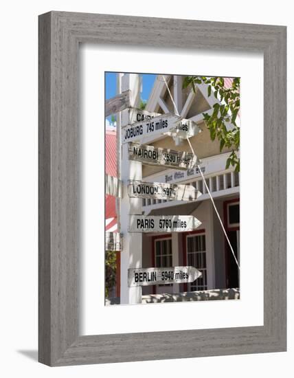 South Africa, Matjiesfontein, Signpost-Catharina Lux-Framed Photographic Print