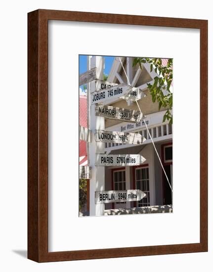 South Africa, Matjiesfontein, Signpost-Catharina Lux-Framed Photographic Print