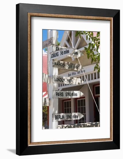 South Africa, Matjiesfontein, Signpost-Catharina Lux-Framed Photographic Print