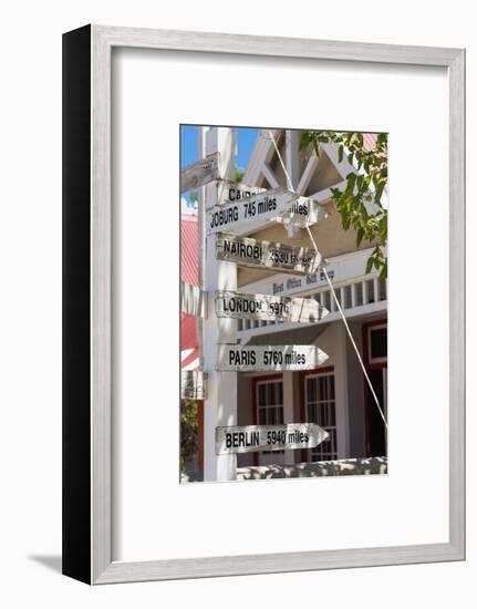 South Africa, Matjiesfontein, Signpost-Catharina Lux-Framed Photographic Print