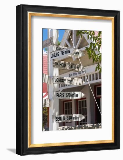 South Africa, Matjiesfontein, Signpost-Catharina Lux-Framed Photographic Print