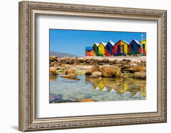 South Africa, Muizenberg, Little Bathhaus-Catharina Lux-Framed Photographic Print