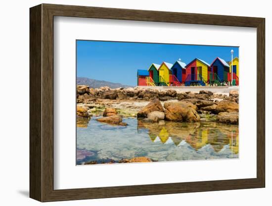 South Africa, Muizenberg, Little Bathhaus-Catharina Lux-Framed Photographic Print