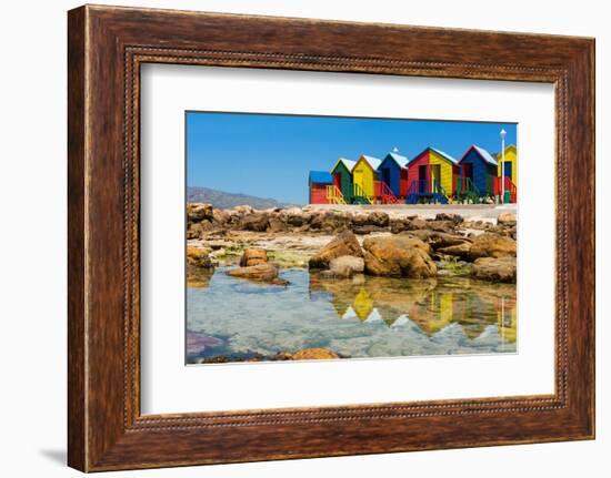 South Africa, Muizenberg, Little Bathhaus-Catharina Lux-Framed Photographic Print