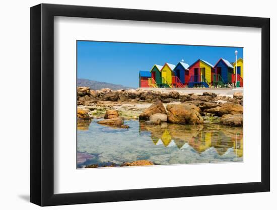 South Africa, Muizenberg, Little Bathhaus-Catharina Lux-Framed Photographic Print