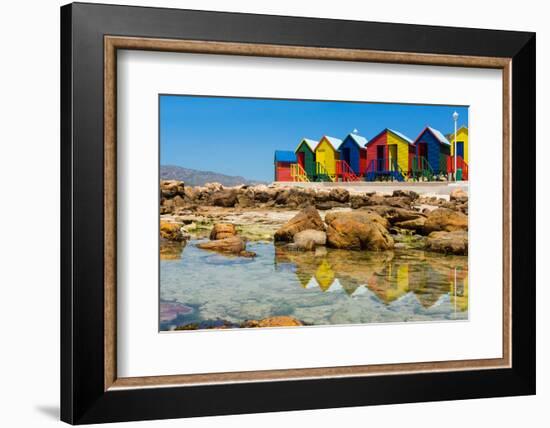 South Africa, Muizenberg, Little Bathhaus-Catharina Lux-Framed Photographic Print