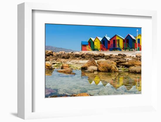 South Africa, Muizenberg, Little Bathhaus-Catharina Lux-Framed Photographic Print