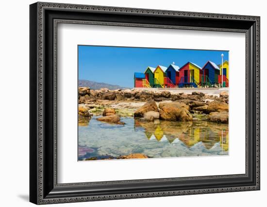 South Africa, Muizenberg, Little Bathhaus-Catharina Lux-Framed Photographic Print