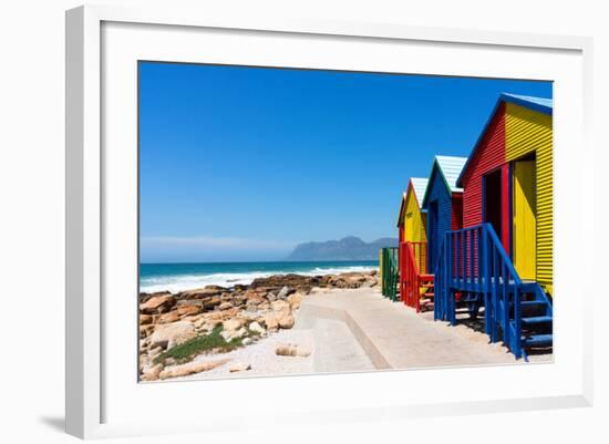 South Africa, Muizenberg, Little Bathhaus-Catharina Lux-Framed Photographic Print