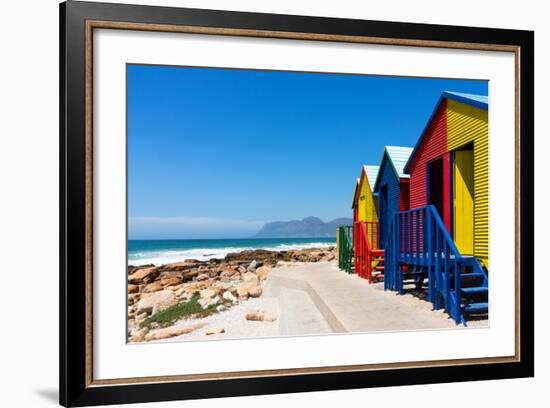 South Africa, Muizenberg, Little Bathhaus-Catharina Lux-Framed Photographic Print