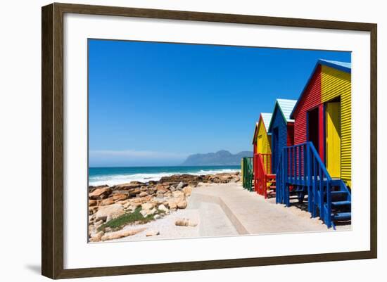 South Africa, Muizenberg, Little Bathhaus-Catharina Lux-Framed Photographic Print