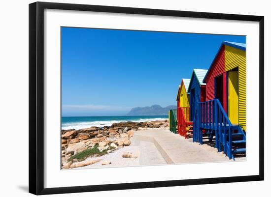 South Africa, Muizenberg, Little Bathhaus-Catharina Lux-Framed Photographic Print