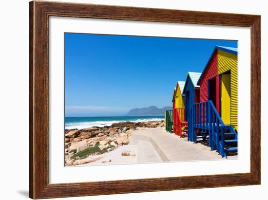 South Africa, Muizenberg, Little Bathhaus-Catharina Lux-Framed Photographic Print