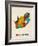 South Africa Watercolor Map-Michael Tompsett-Framed Art Print