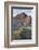 South Africa, Western Cape, Stellenbosch, Aerial view of Simonsberg Mountain range and Stellenbosch-Michele Falzone-Framed Photographic Print