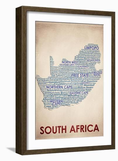 South Africa-American Flat-Framed Giclee Print