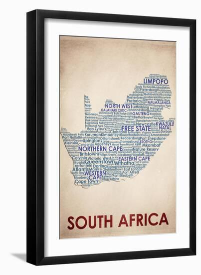 South Africa-American Flat-Framed Giclee Print