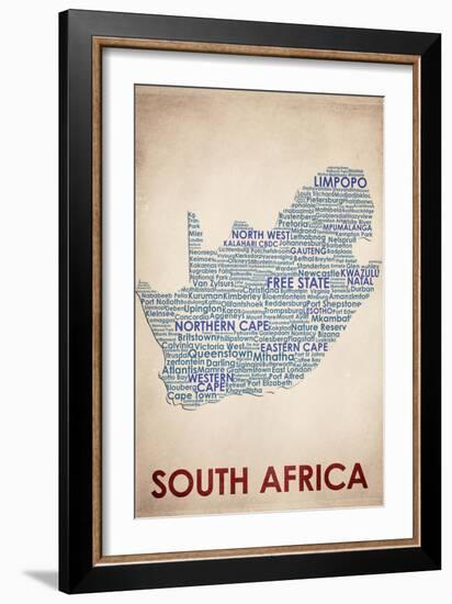 South Africa-American Flat-Framed Giclee Print