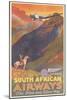 South African Airways Poster-null-Mounted Art Print