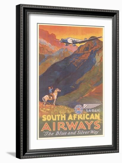 South African Airways Poster-null-Framed Art Print