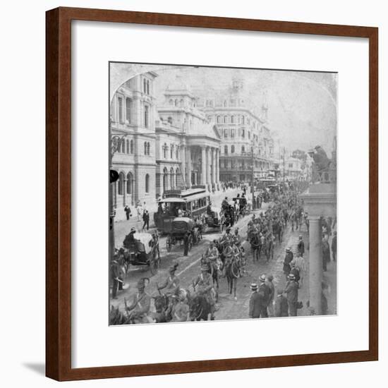 South African Light Horse, Cape Town, South Africa, 2nd Boer War, 1900-Underwood & Underwood-Framed Giclee Print