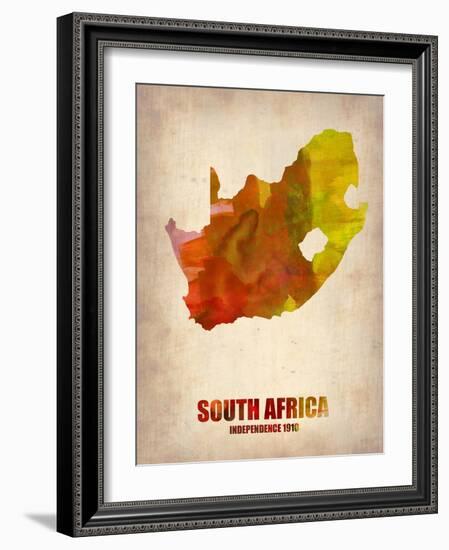 South African Map-NaxArt-Framed Art Print