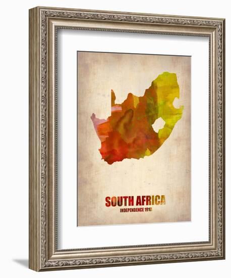 South African Map-NaxArt-Framed Art Print