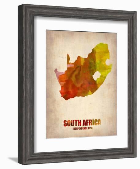 South African Map-NaxArt-Framed Art Print