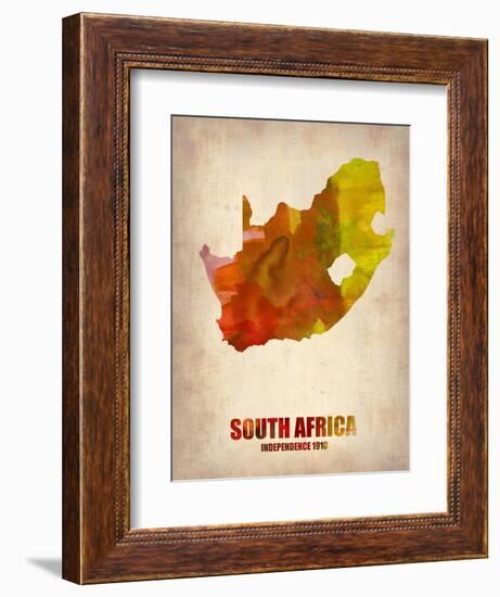 South African Map-NaxArt-Framed Art Print