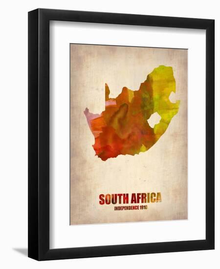 South African Map-NaxArt-Framed Art Print