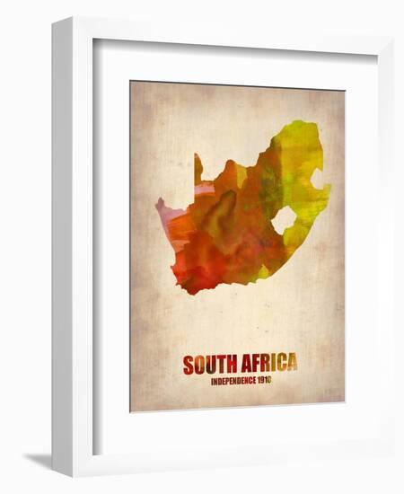 South African Map-NaxArt-Framed Art Print