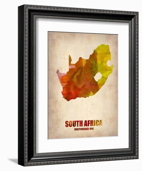 South African Map-NaxArt-Framed Art Print