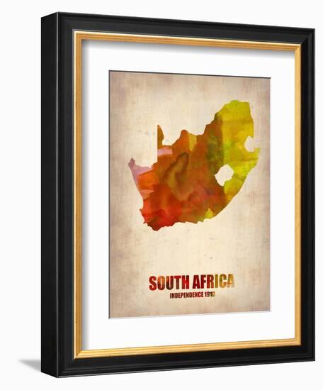 South African Map-NaxArt-Framed Art Print