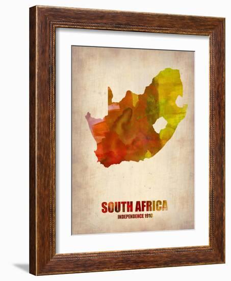 South African Map-NaxArt-Framed Art Print