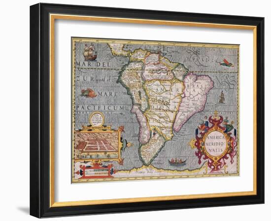 South America, 1606-Science Source-Framed Giclee Print