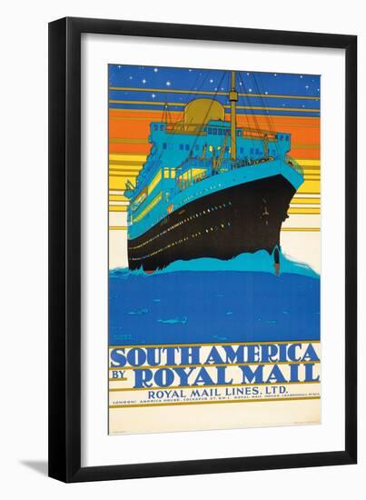 'South America by Royal Mail Lines'-Kenneth Shoesmith-Framed Giclee Print