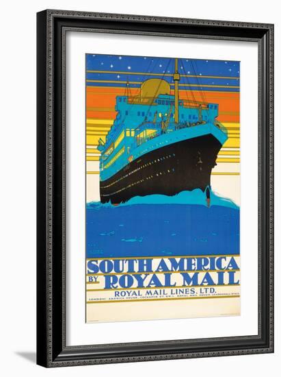 'South America by Royal Mail Lines'-Kenneth Shoesmith-Framed Giclee Print