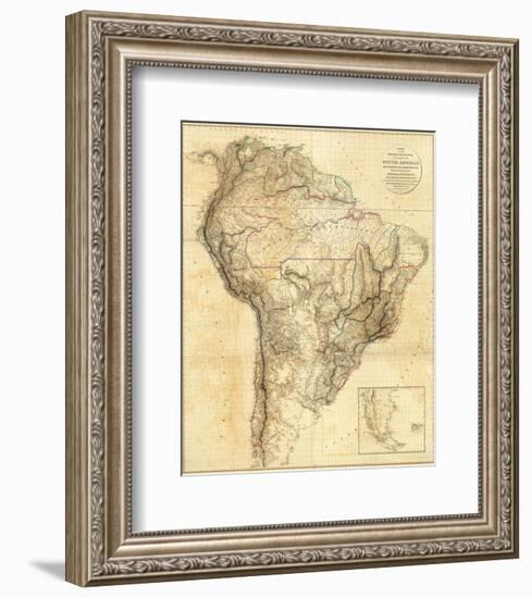 South America, c.1814-Aaron Arrowsmith-Framed Art Print