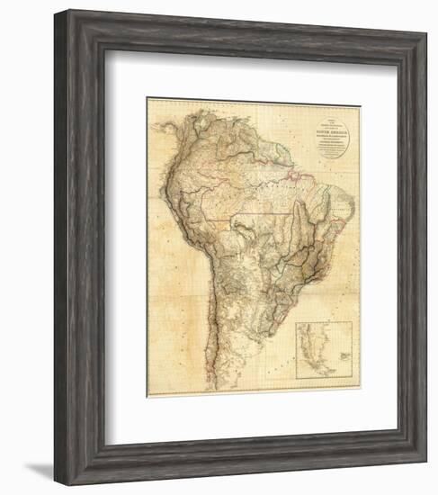 South America, c.1814-Aaron Arrowsmith-Framed Art Print