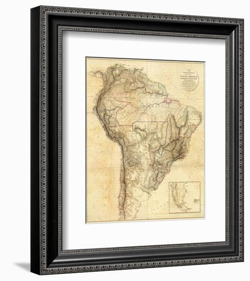 South America, c.1814-Aaron Arrowsmith-Framed Art Print