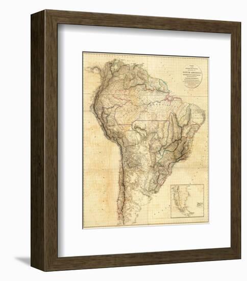 South America, c.1814-Aaron Arrowsmith-Framed Art Print