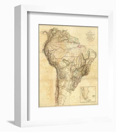 South America, c.1814-Aaron Arrowsmith-Framed Art Print