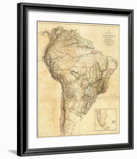 South America, c.1814-Aaron Arrowsmith-Framed Art Print