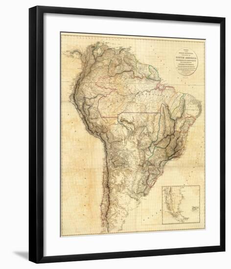 South America, c.1814-Aaron Arrowsmith-Framed Art Print