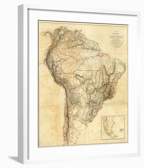 South America, c.1814-Aaron Arrowsmith-Framed Art Print