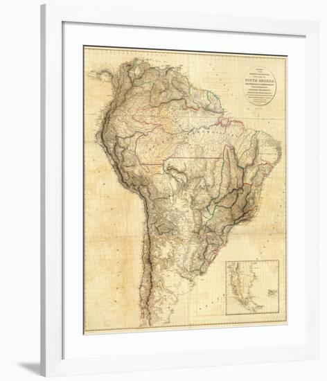 South America, c.1814-Aaron Arrowsmith-Framed Art Print