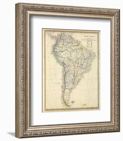 South America, c.1842-null-Framed Art Print