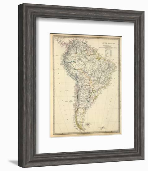 South America, c.1842-null-Framed Art Print