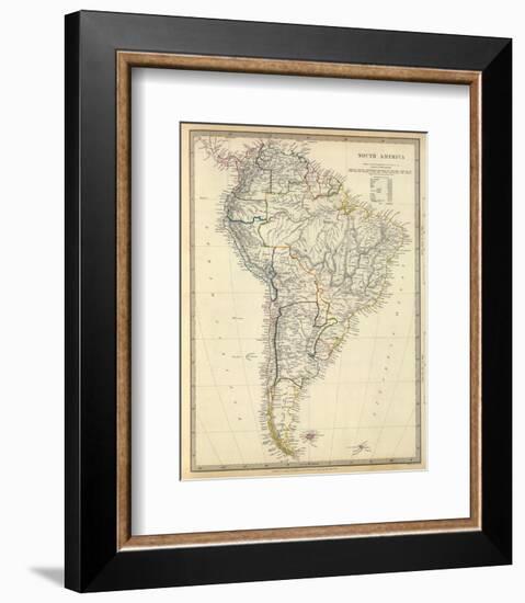 South America, c.1842-null-Framed Art Print